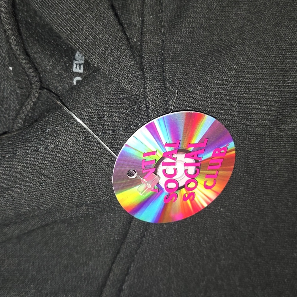 Anti Social Social Club Negative Space Hoodie Black Size XL NWT - Picture 8 of 12